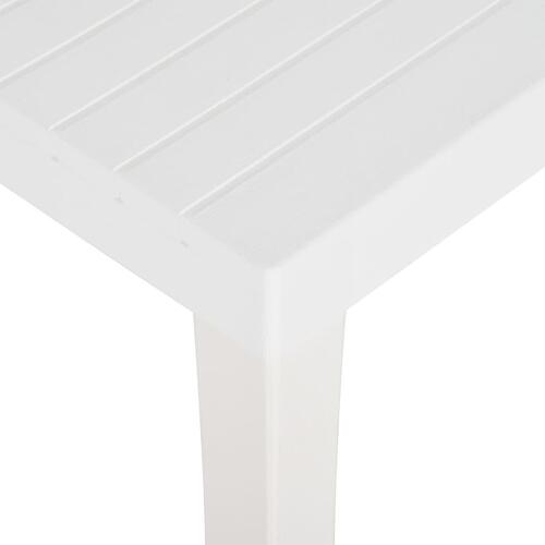 Havebord 150x90x72 cm PP hvid