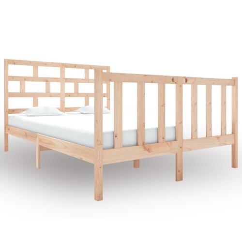 Sengeramme 120x190 cm massivt fyrretræ