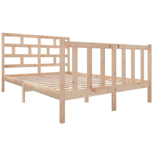 Sengeramme 120x190 cm massivt fyrretræ
