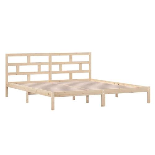 Sengeramme 140x190 cm massivt fyrretræ