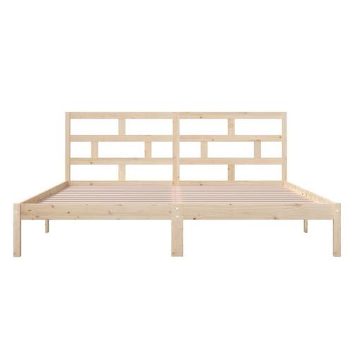 Sengeramme 135x190 cm dobbelt massivt træ