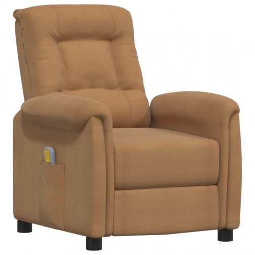 Massagestol mikrofiberstof gråbrun