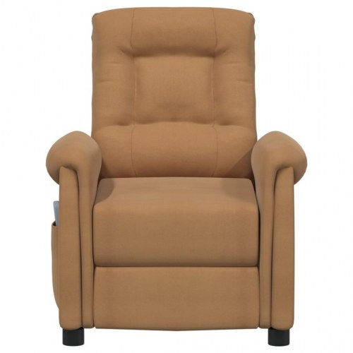 Massagestol mikrofiberstof gråbrun