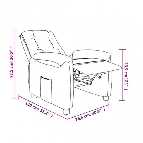 Massagestol mikrofiberstof gråbrun