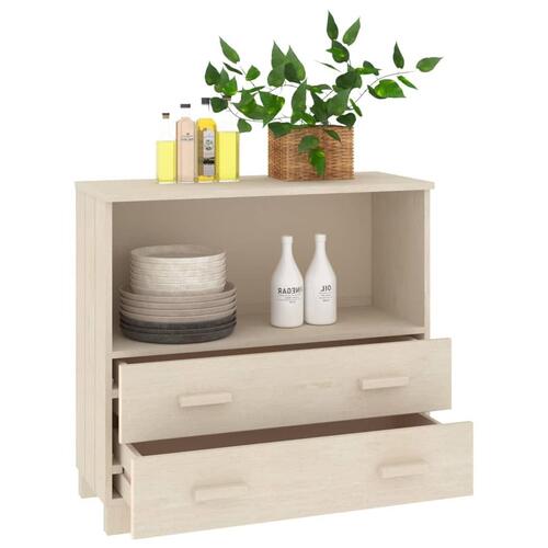 Skænk HAMAR 85x35x80 cm fyrretræ honningbrun