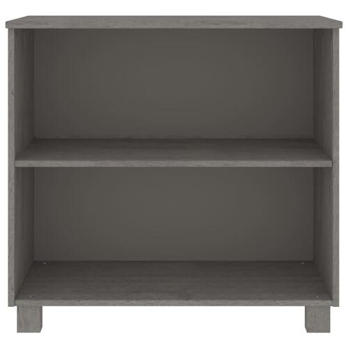 Skænk HAMAR 85x35x80 cm massivt fyrretræ lysegrå