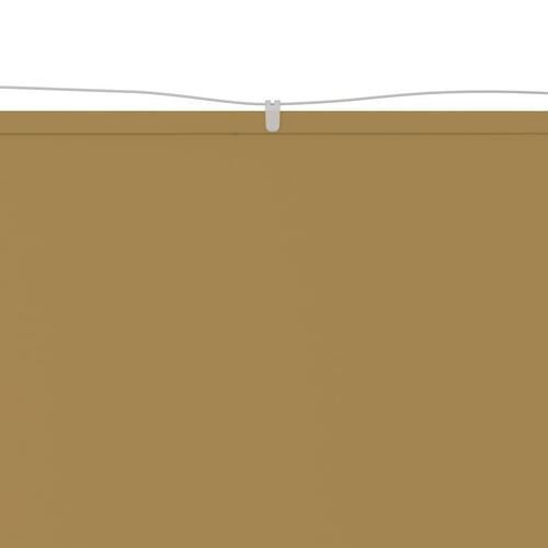 Lodret markise 180x360 cm oxfordstof beige