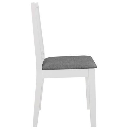 Spisebordssæt 5 dele MDF hvid
