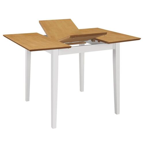 Spisebordssæt 5 dele MDF hvid