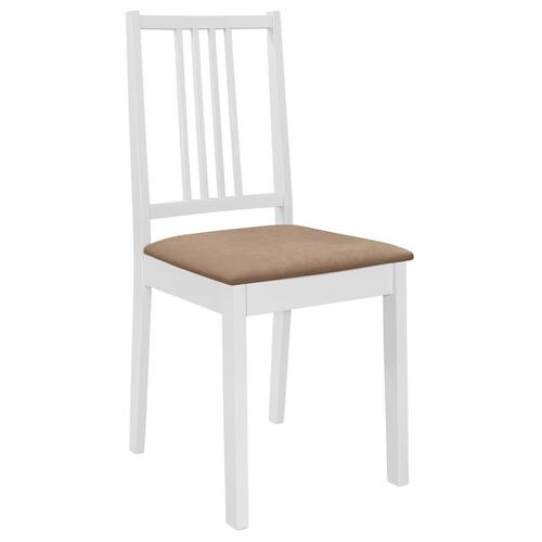 Spisebordssæt 5 dele MDF hvid