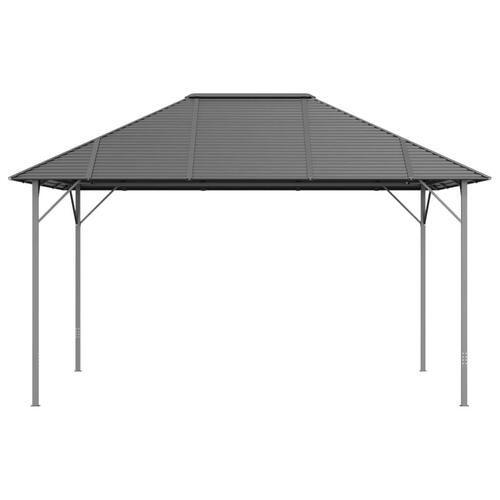 Pavillon med tag 4x3 m antracitgrå