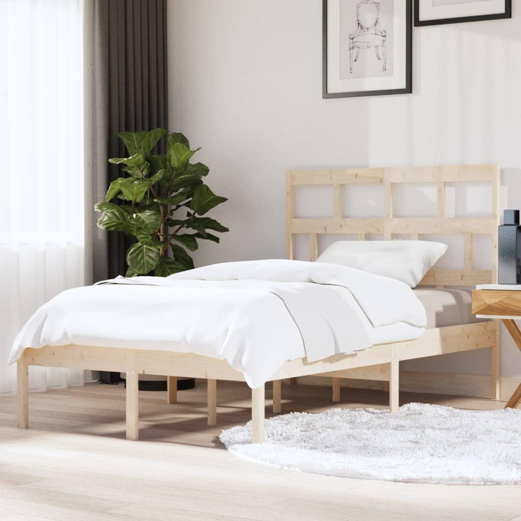 Sengeramme 120x200 cm massivt fyrretræ
