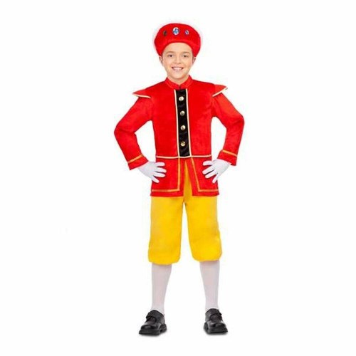 Børnekostume - gul hat, jakke og bukser (7-9 år)