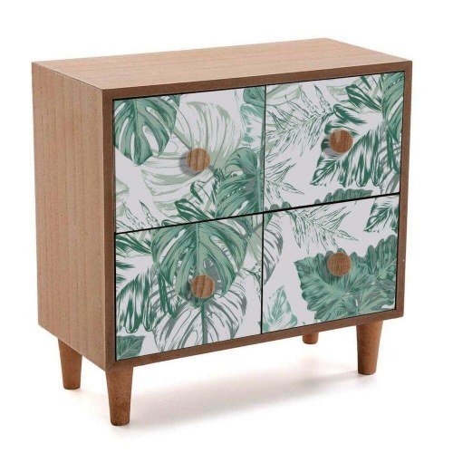 Versa Smykkeskrin Mint i træ - 11 × 25 × 24 cm