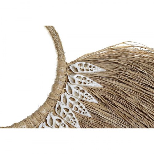 Vægdekoration i jute - Natur, etnisk, 60 × 2 × 39 cm