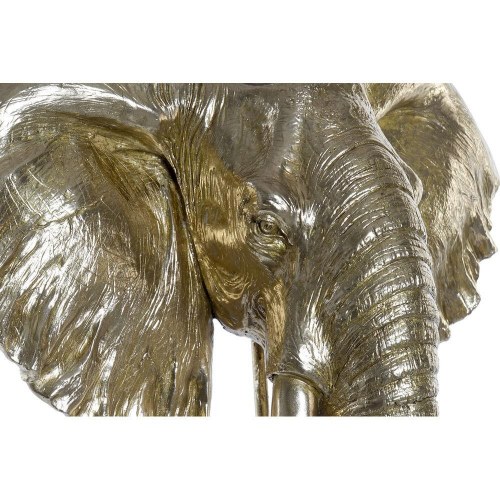 Dekorativ elefantfigur, sort/guld - orientalsk, 60 × 36 × 73 cm