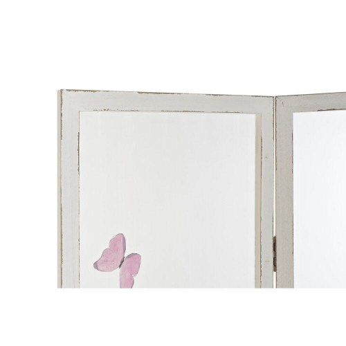 Sammenfoldelig rumdeler - Tropisk, gennemsigtig, træ/MDF, 150 × 2 × 180 cm