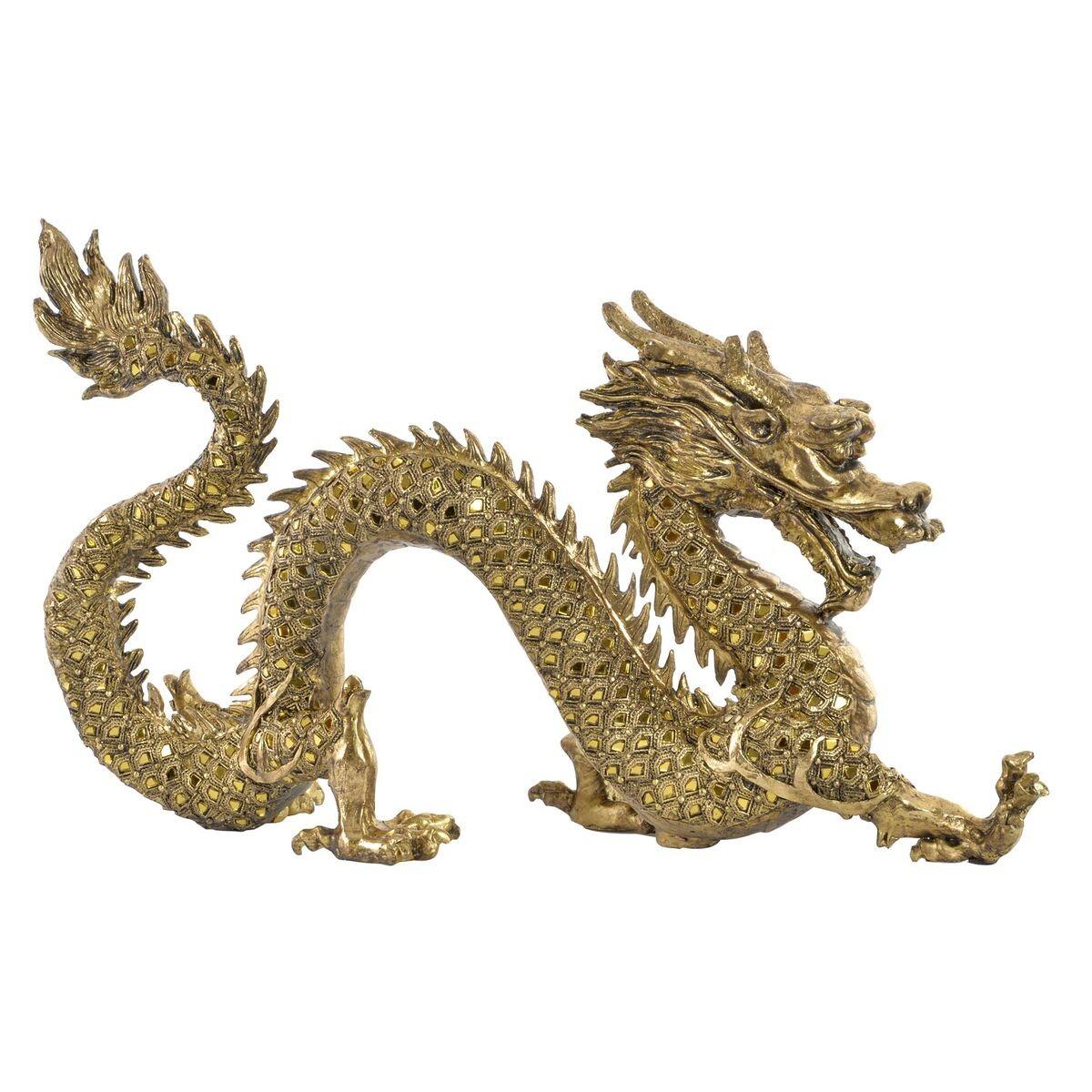 Dekorativ figur Gylden Orientalsk 52 x 14 x 32 cm