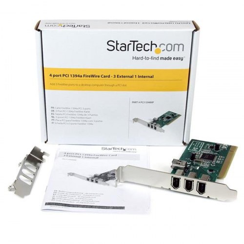 PCI controllerkort Startech PCI1394MP FireWire til PCI