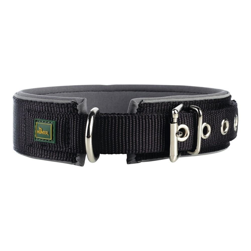 Hunter Neoprene Reflect hundehalsbånd - Sort, 54-61 cm
