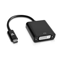 USB C til DVI-adapter V7 V7UCDVI-BLK-1E