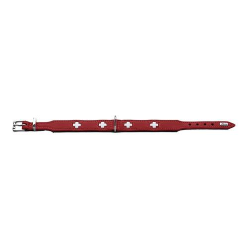 Hundehalsbånd Hunter Swiss Rød/Sort 30-34.5 cm