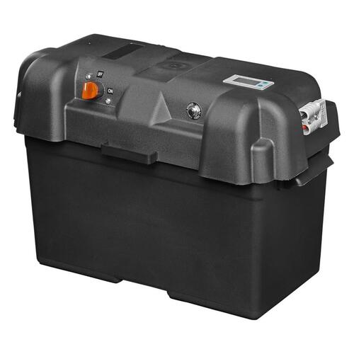 ProPlus batteriboks med USB og voltmeter 35x18x23 cm