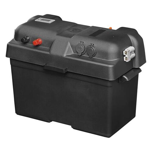 ProPlus batteriboks med USB og voltmeter 35x18x23 cm