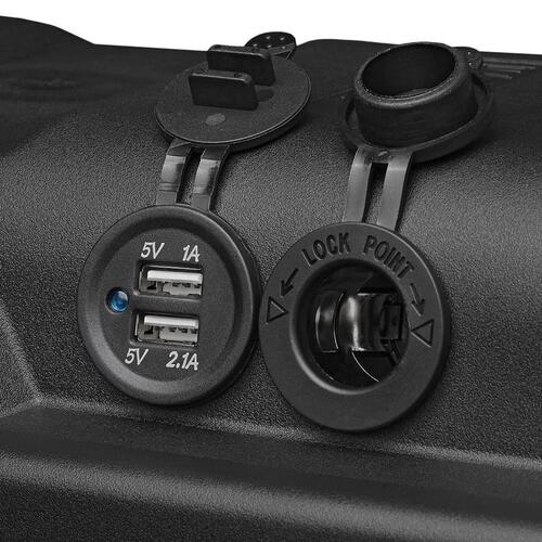 ProPlus batteriboks med USB og voltmeter 35x18x23 cm