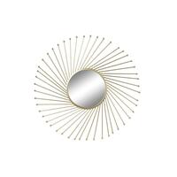 Vægspejl Gylden Metal Krystal 84 x 2,5 x 84 cm