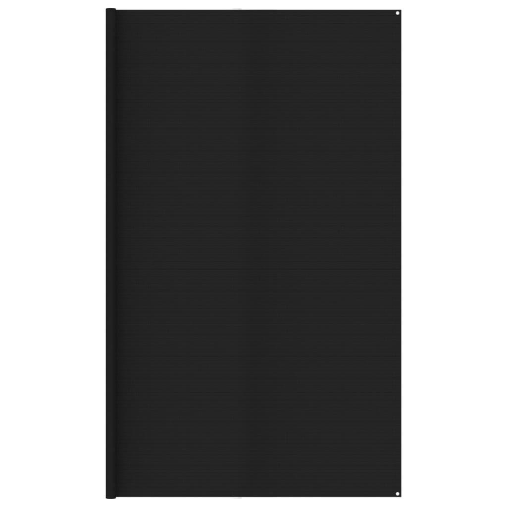 Telttæppe 400x800 cm HDPE sort billede