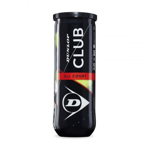 Dunlop Club All Court tennisbolde - 3 stk, gul