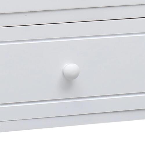 Tv-skab 108x30x40 cm massivt kejsertræ hvid