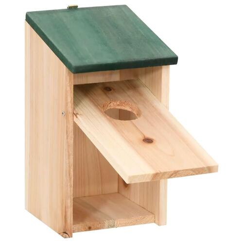 Fuglehuse 10 stk. 12x12x22 cm massivt fyrretræ