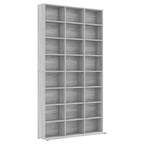 Reol 102x23x177,5 cm konstrueret træ grå sonoma-eg