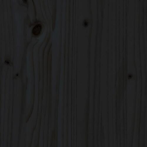 Sengeramme 75x190 cm Small Single massivt træ sort