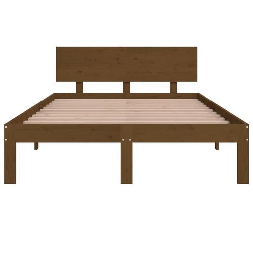 Sengeramme 120x190 cm Small Double massivt træ gyldenbrun