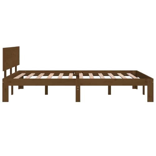 Sengeramme 120x190 cm Small Double massivt træ gyldenbrun