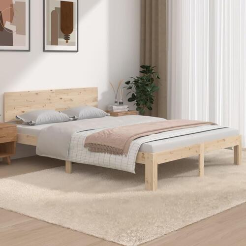 Sengeramme 135x190 cm massivt træ