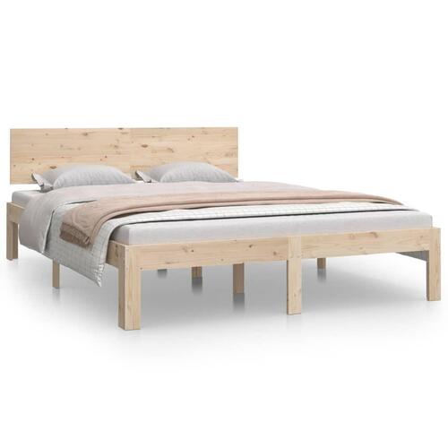 Sengeramme 135x190 cm massivt træ