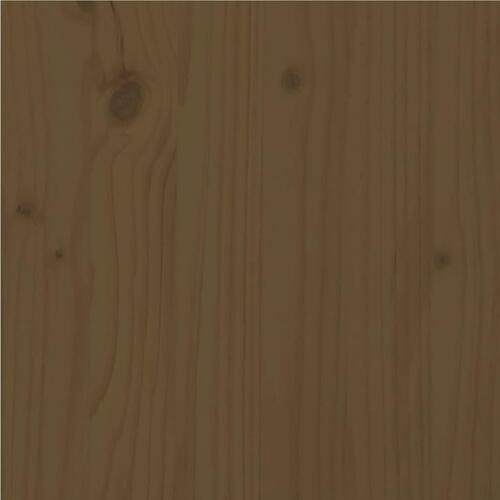 Sengeramme 135x190 cm Double massivt fyrretræ gyldenbrun