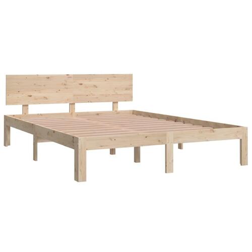 Sengeramme 140x190 cm massivt fyrretræ