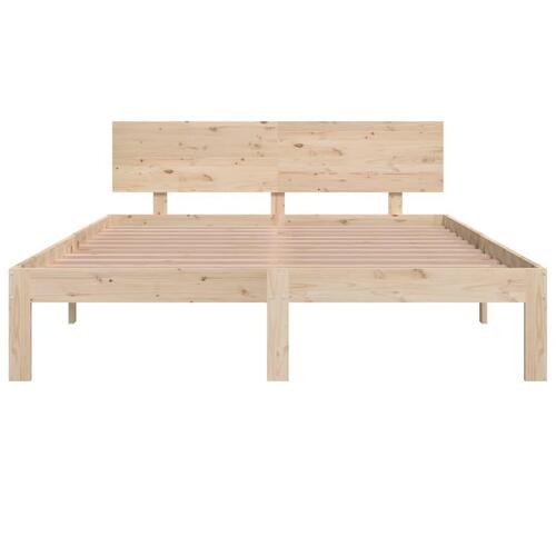 Sengeramme 140x190 cm massivt fyrretræ