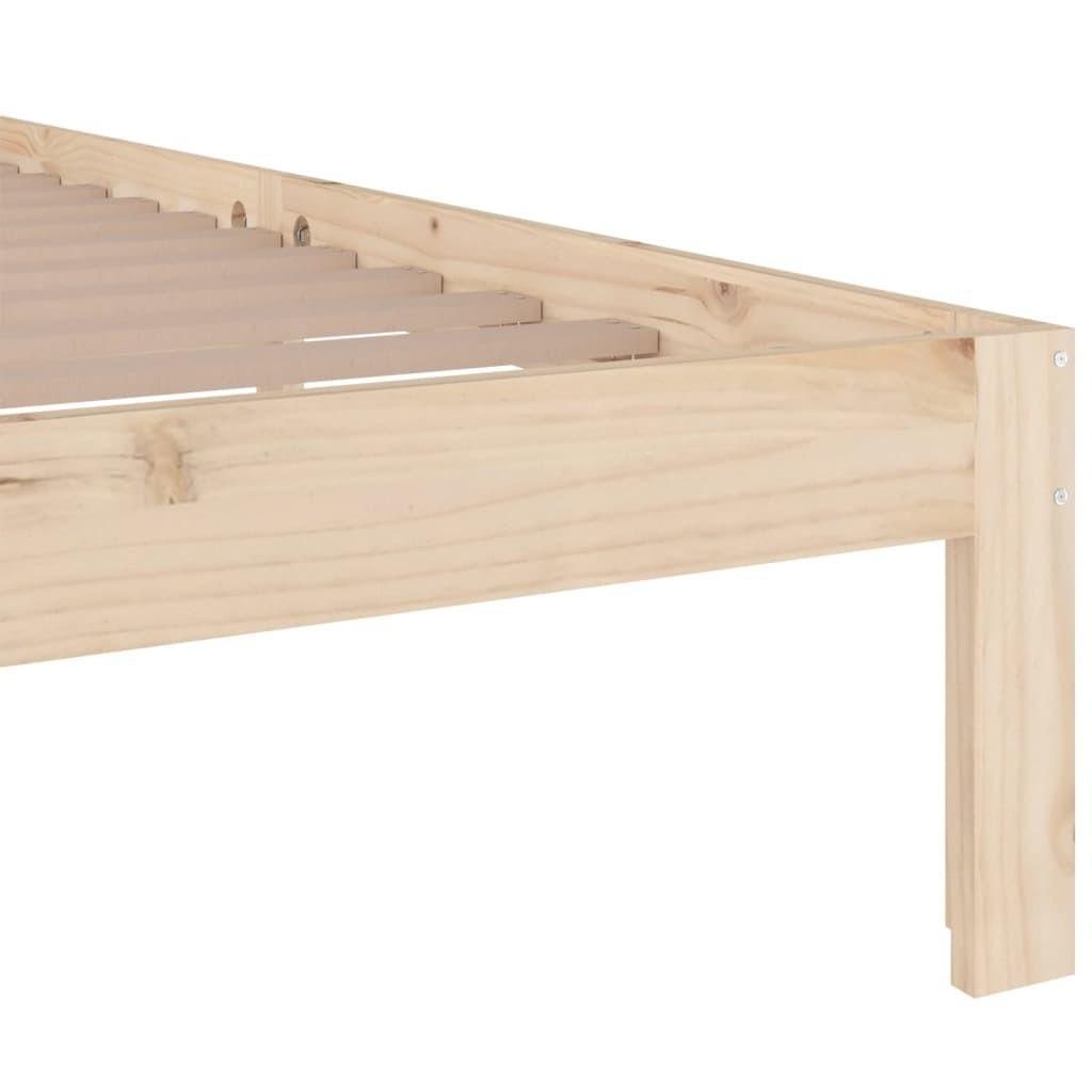 Sengeramme 140x190 cm massivt træ