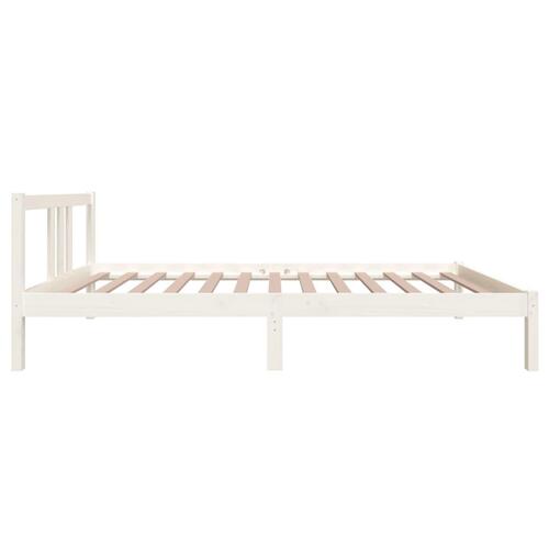 Sengeramme 100x200 cm massivt træ hvid
