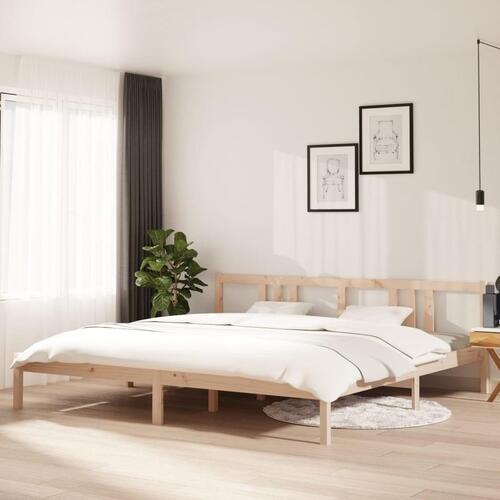 Sengeramme 200x200 cm massivt træ