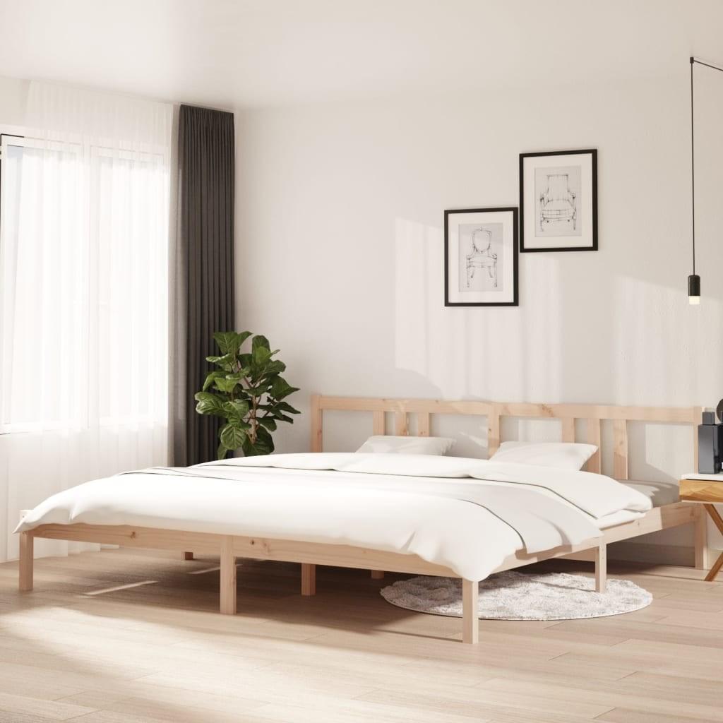 Sengeramme 200x200 cm massivt træ