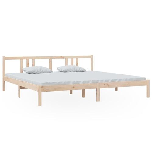 Sengeramme 200x200 cm massivt træ