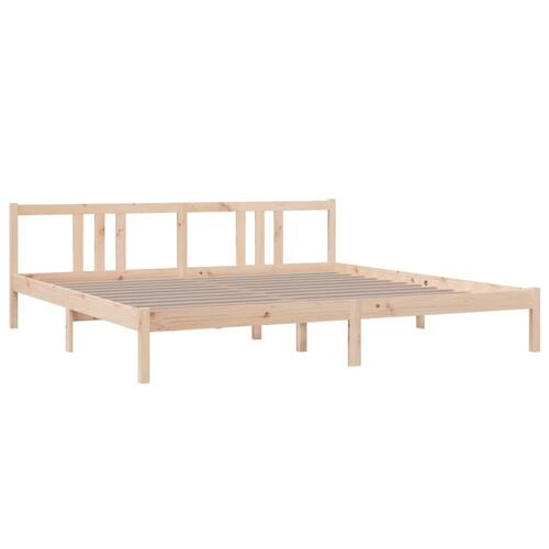Sengeramme 200x200 cm massivt træ