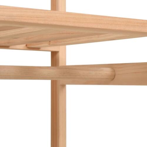 Tøjgarderobe i 3 niveauer 110x40x170 cm
